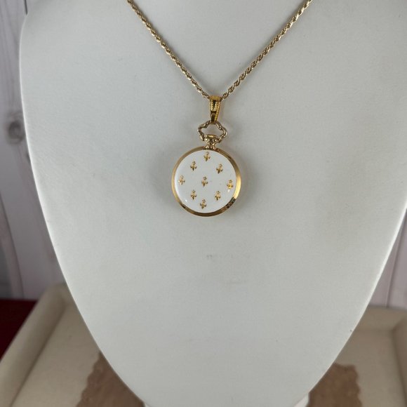 Vintage 1960\'s Royce Pendant or Ladies Purse Watch with Vermeil 30 inch Necklace main image 7